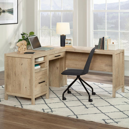 Pacific View L Desk, Prime Oak finish