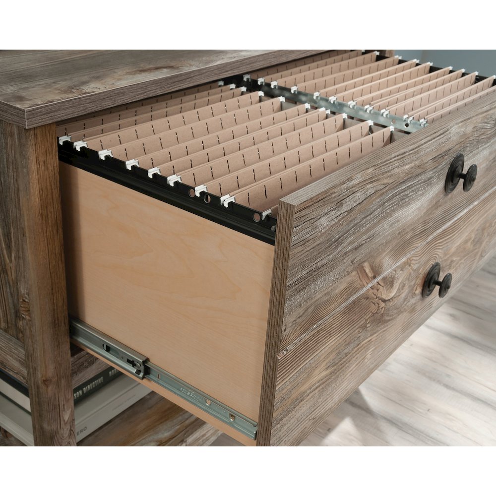 Granite Trace File Cabinet, Rustic Cedar finish