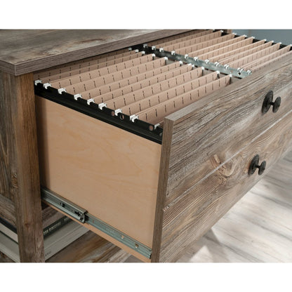 Granite Trace File Cabinet, Rustic Cedar finish