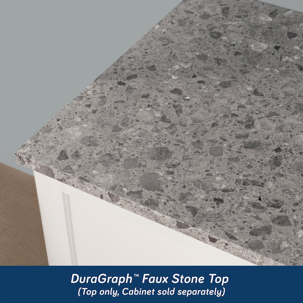 Garagecore Top for Base Cabinet, Faux Stone Finish