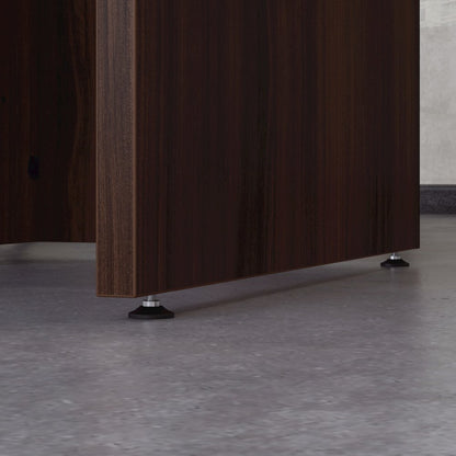 Affirm 72" Bow & 48" Return, Noble Elm Finish