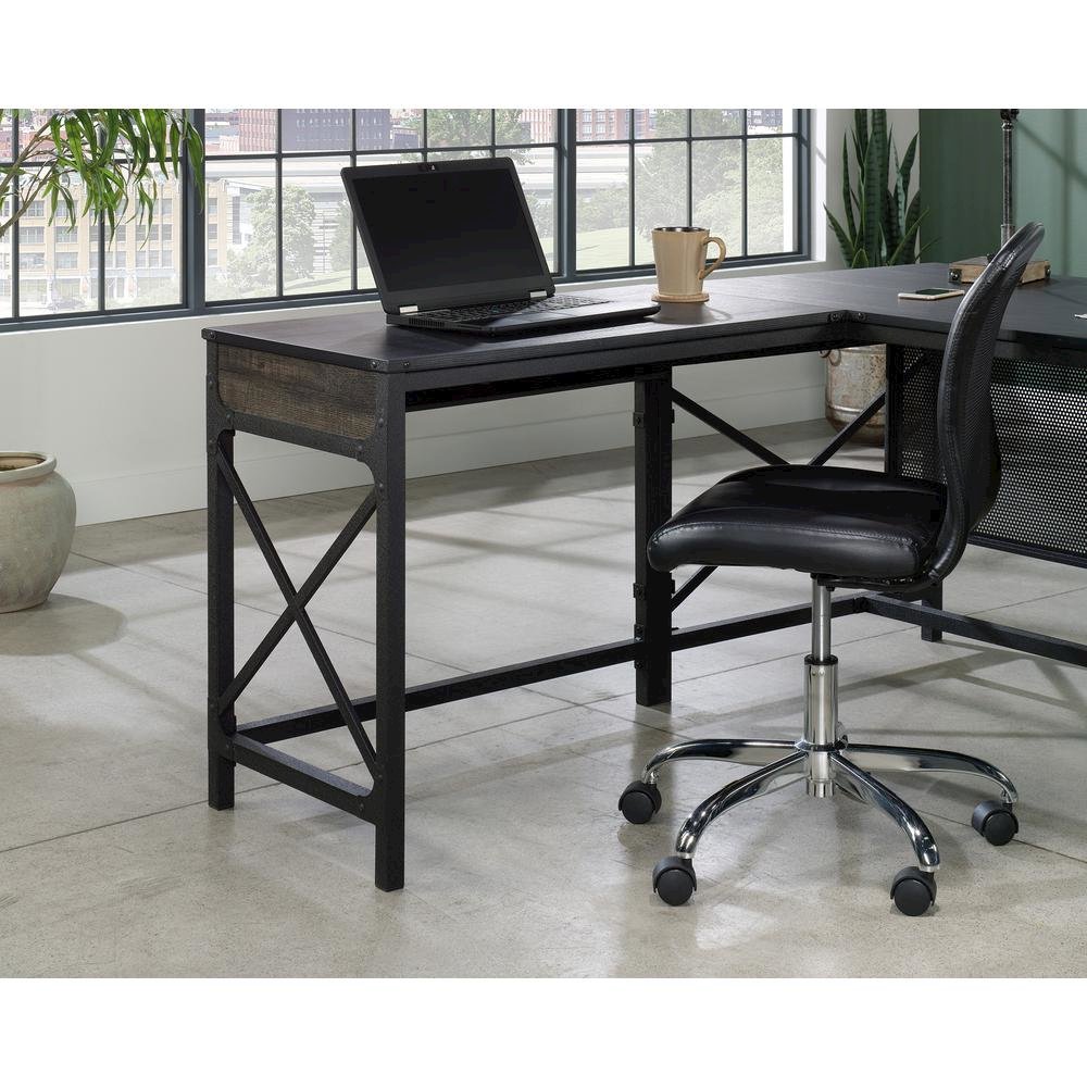 Foundry Road Desk Return, Carbon Oak finish