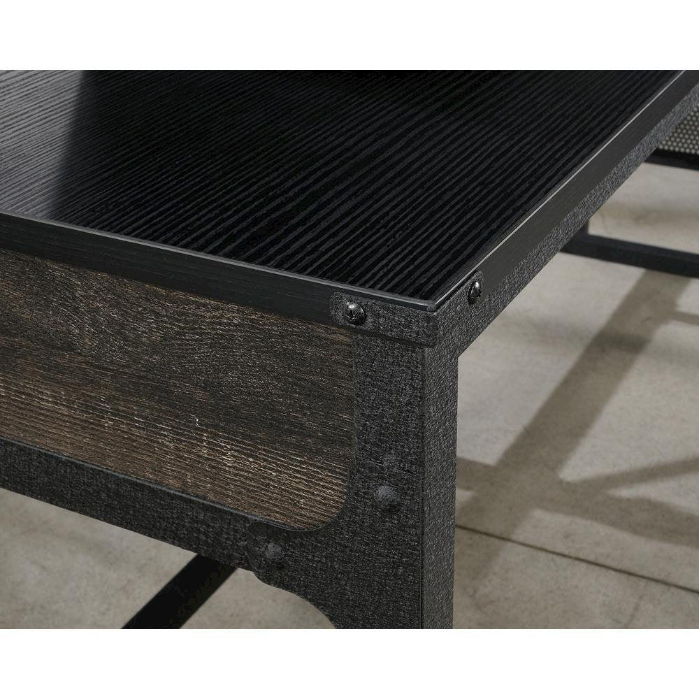 Foundry Road Desk Return, Carbon Oak finish