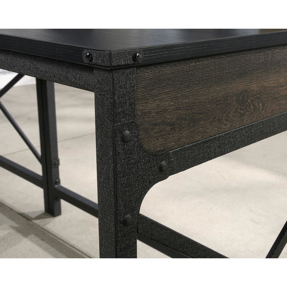 Foundry Road Desk Return, Carbon Oak finish