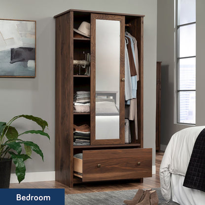 River Ranch Wardrobe Cabinet in Grand Walnut Finish