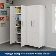 Garagecore 2 Deep Cabinets & Doors, White Finish
