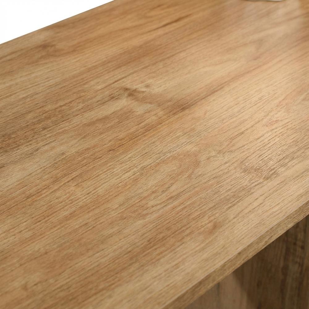 Bohemian Modern Farmhouse Blackened Mango Finish Office L Desk