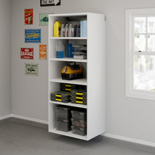 GarageCore 83" hx23 d Shelves, White Finish