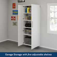 GarageCore 83" Shallow Cabinet & Door Bundle, White Finish