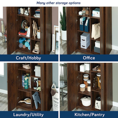 River Ranch 2-Door Storage Cabinet in Grand Walnut Finish