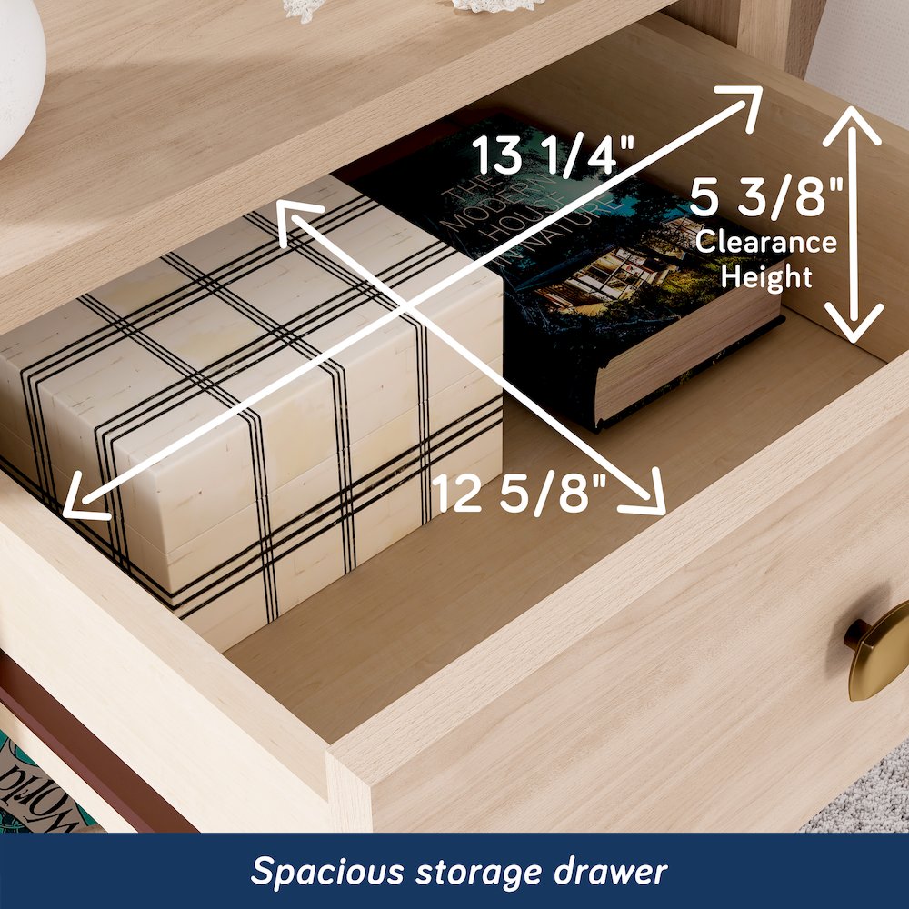 River Ranch Nightstand W/Drawer, Harvest Walnut Finish