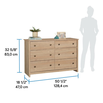 River Ranch 6-Drawer Bedroom Dresser, Harvest Walnut Finish