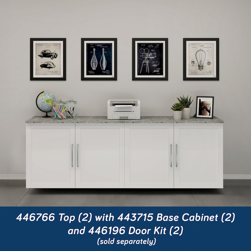 Garagecore Top for Base Cabinet, Faux Stone Finish