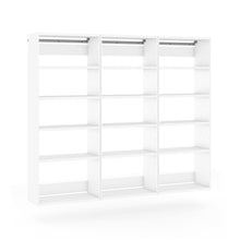 GarageCore 3 Shallow Cabinets, White Finish