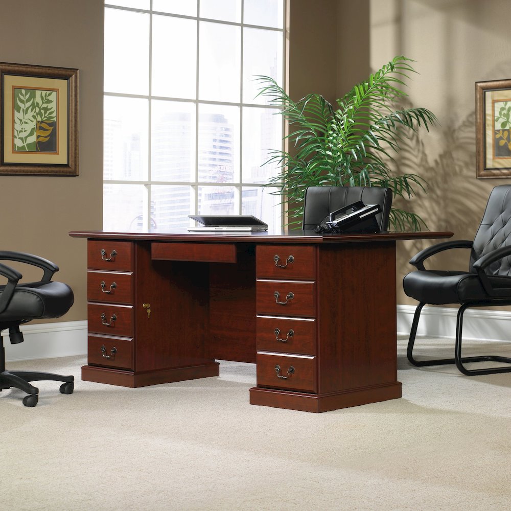 Heritage Hill Executive Desk, Classic Cherry finish