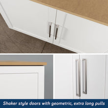 GarageCore Bundled Cabinet with MDF Top & Doors, White Finish