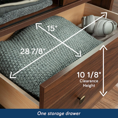 River Ranch Wardrobe Cabinet in Grand Walnut Finish
