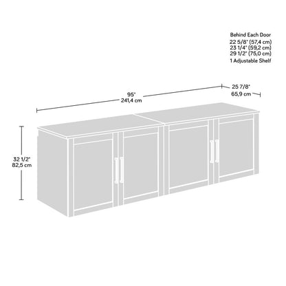 Garage Core 2 Base Cabinet Doors, White Finish