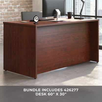 Affirm 60x30 Desk & 60" Hutch, Classic Cherry Finish