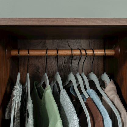 River Ranch Wardrobe Cabinet in Grand Walnut Finish