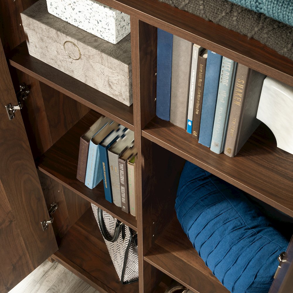 River Ranch 2-Door Storage Cabinet in Grand Walnut Finish