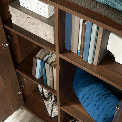 River Ranch 2-Door Storage Cabinet in Grand Walnut Finish