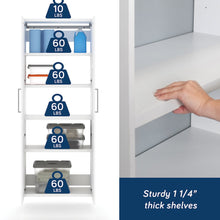 GarageCore 2 Shallow Cabinets W/Doors, White Finish