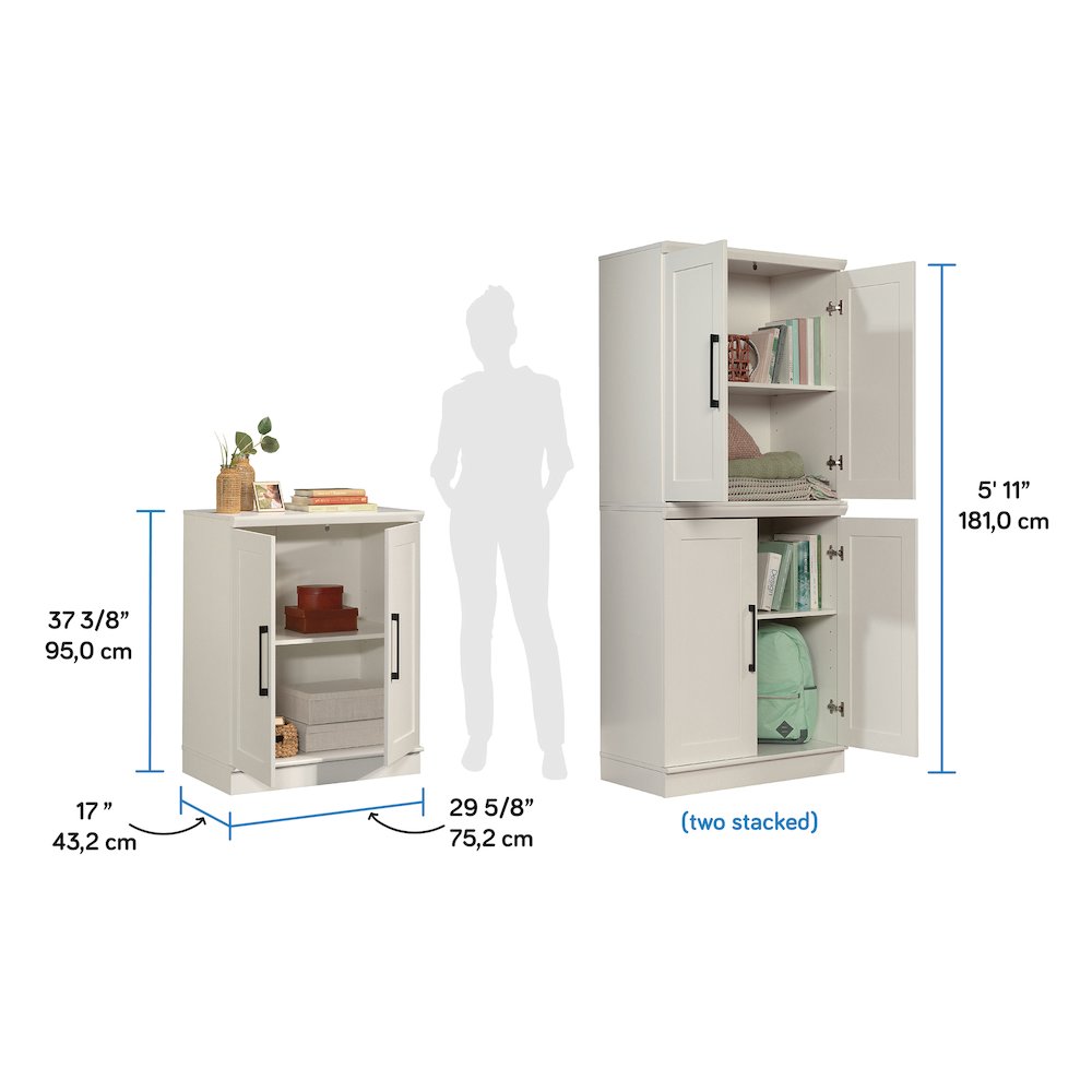 Homeplus 37"h Base Cabinet White 3a, White finish