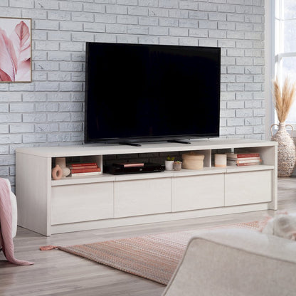 Harvey Park Large TV Credenza, for TV's up to 86", Alabaster Oak Finish