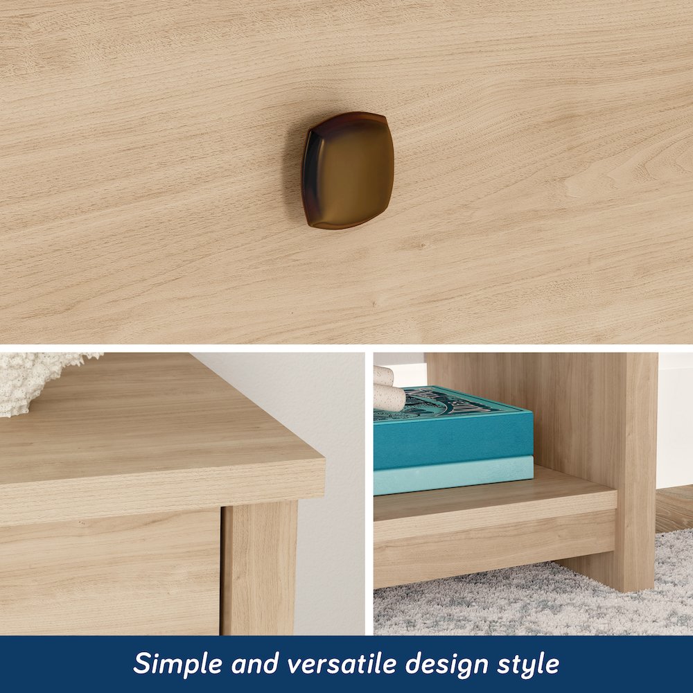 River Ranch Nightstand W/Drawer, Harvest Walnut Finish