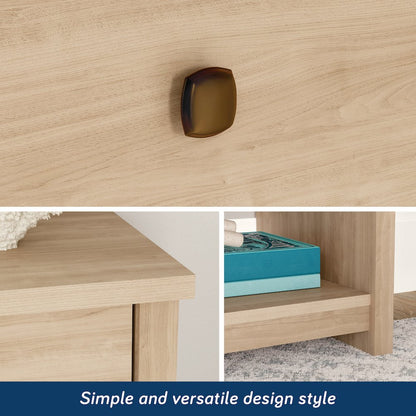 River Ranch Nightstand W/Drawer, Harvest Walnut Finish
