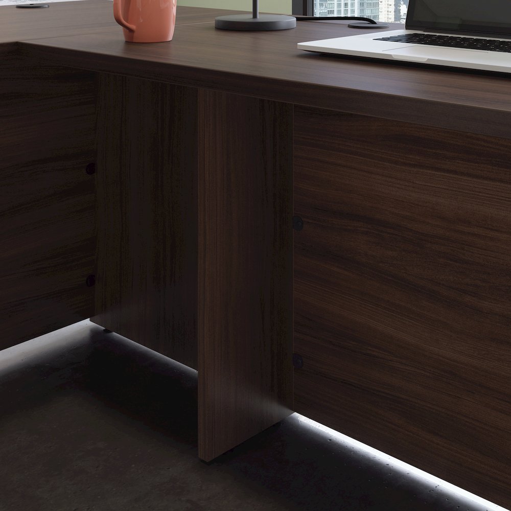 Affirm 72x24 Desk 48 Return, Noble Elm Finish