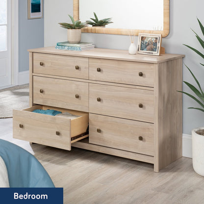 River Ranch 6-Drawer Bedroom Dresser, Harvest Walnut Finish