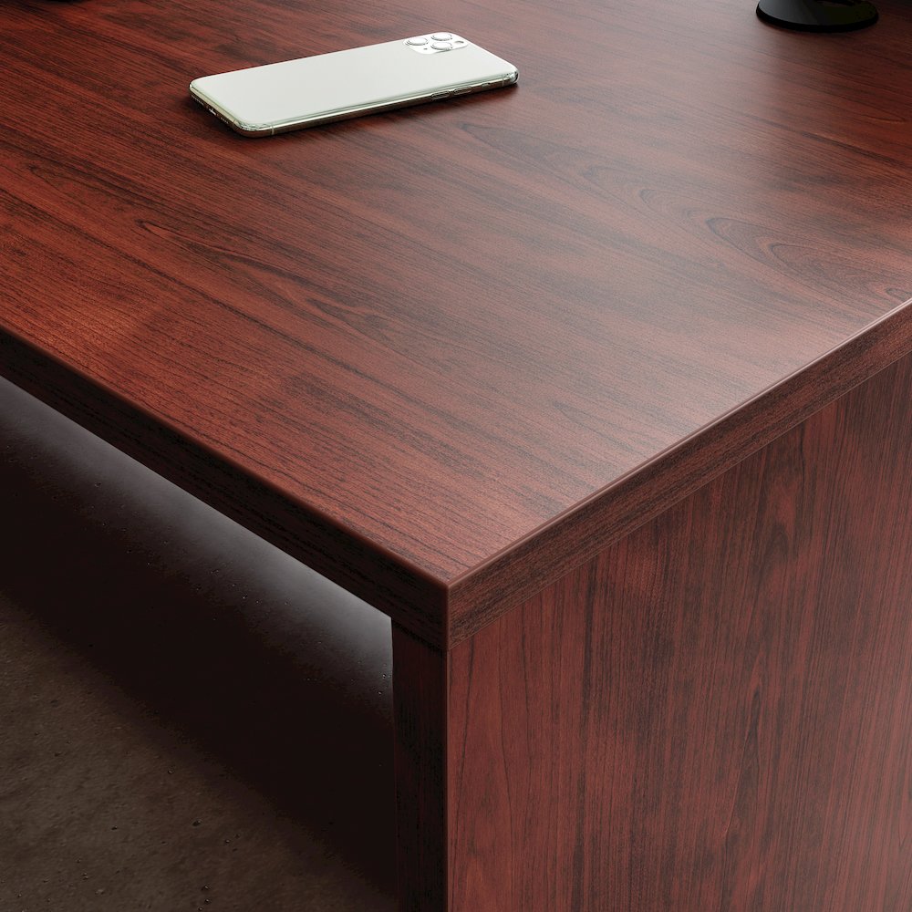 Affirm 60x30 Desk & 60" Hutch, Classic Cherry Finish