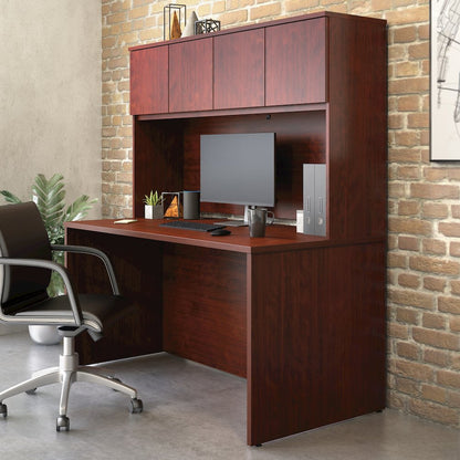 Affirm 60x30 Desk & 60" Hutch, Classic Cherry Finish