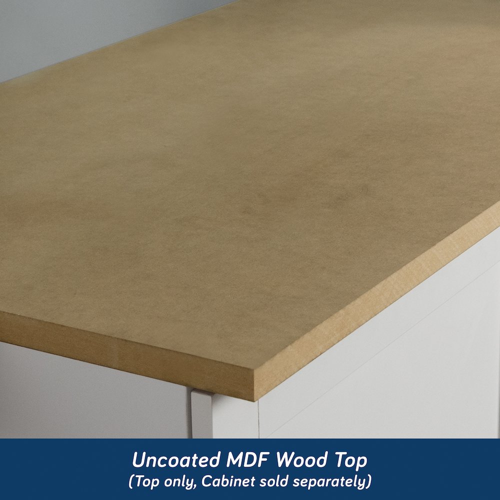 GarageCore Base Cabinet MDF Top, Brown Finish