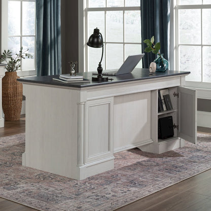 Palladia Executive Desk, Glacier Oak finish