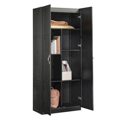 16"d 2-Door Storage Cabinet Blackwood