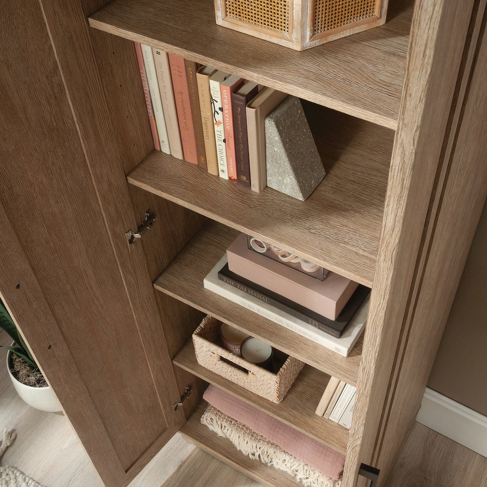 Homeplus 23"w 2-Door Cabinet Bo 3a, Brushed Oak finish