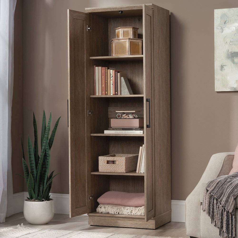 Homeplus 23"w 2-Door Cabinet Bo 3a, Brushed Oak finish