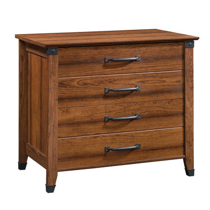 Carson Forge File Cabinet, Washington Cherry finish