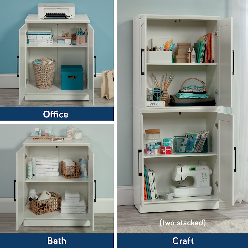 Homeplus 37"h Base Cabinet White 3a, White finish
