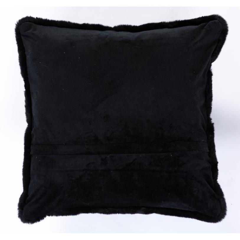 FAUX RABBIT FUR BLACK RB02 7'6" X 9'6"