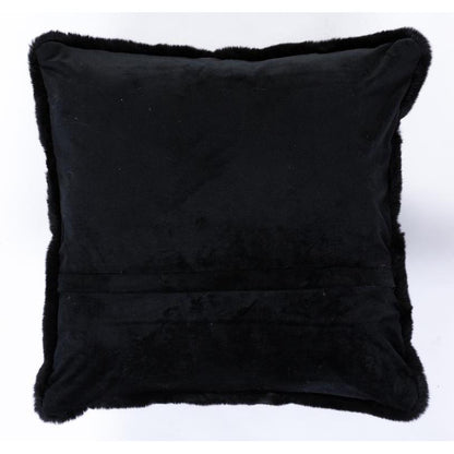 FAUX RABBIT FUR BLACK RB02 7'6" X 9'6"