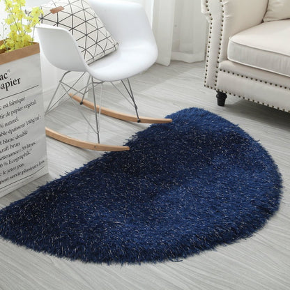 MANHATTTAN 03 NAVY BLUE  2'5 X 4'5 HALFMOON