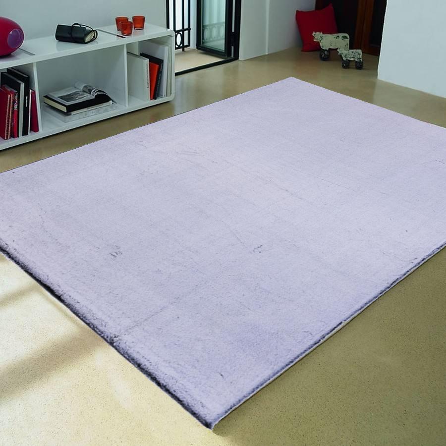 FAUX RABBIT FUR  GREY FU01  01 5' X 7'