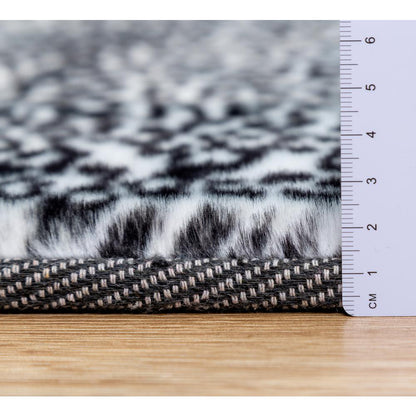FAUX FUR LEOPARD FU04 5' X 7'