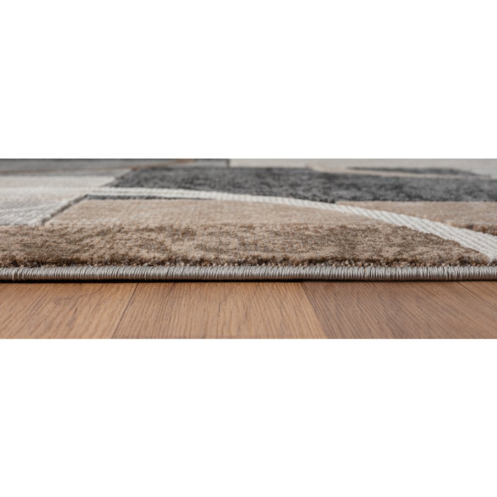 Alexia 06 Modern Abstract Area Rug – Beige, Brown & Gray