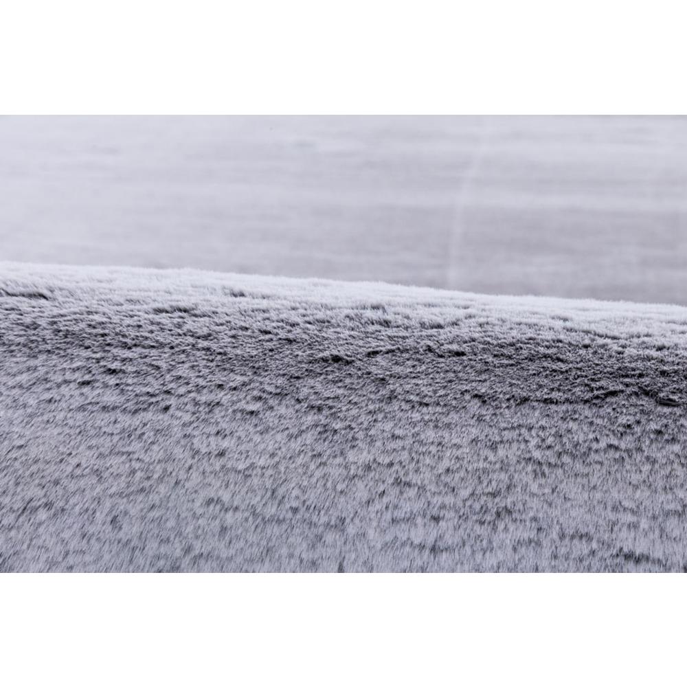 FAUX RABBIT FUR  GREY FU01  6' X 9'