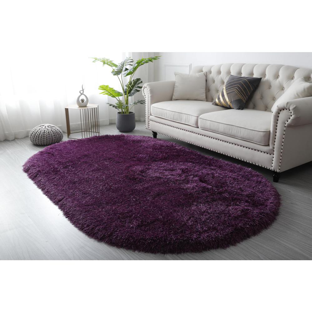 MANHATAN PURPLE  MH07  5' X 8' OVAL